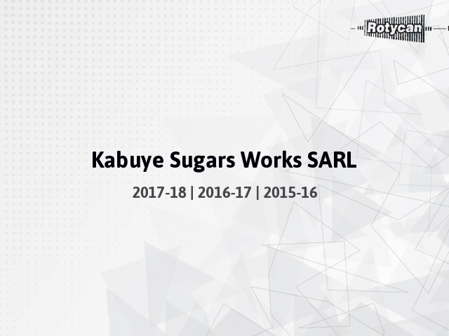 Kabuye Sugars Works SARL