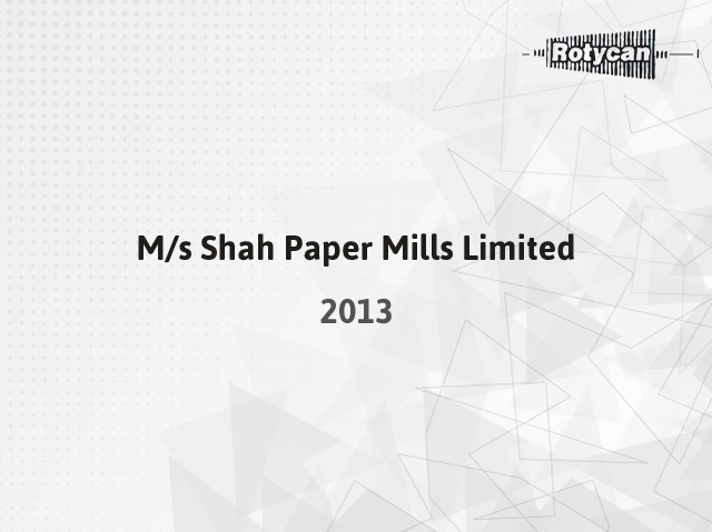 Shah Paper Mills Limited