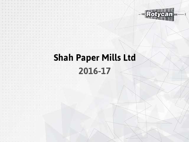 Shah Paper Mills Ltd 2016-17