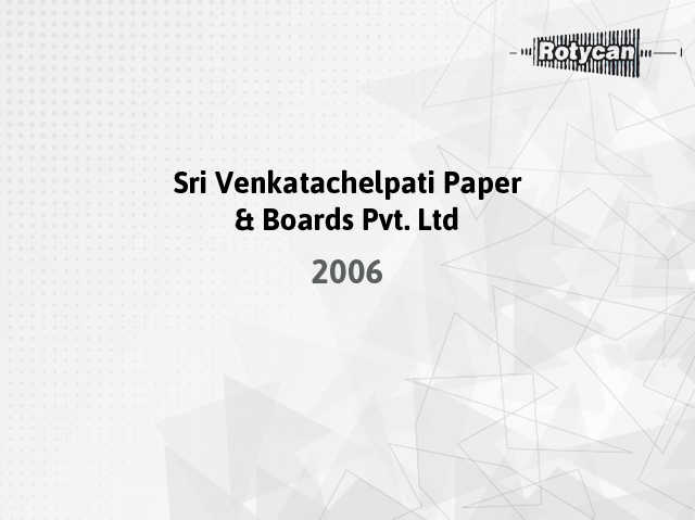 Sri Venkatachelpati Paper _ Boards Pvt. Ltd
