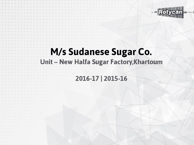 Sudanese Sugar Co 2015-16