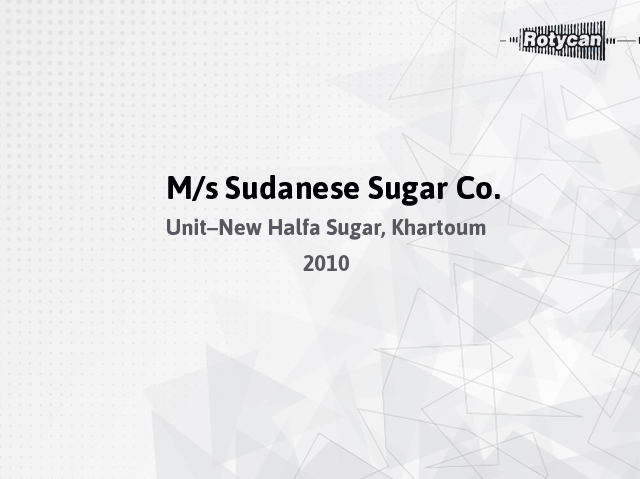 Sudanese Sugar Co. 2010