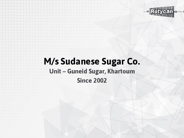 Sudanese Sugar Co. Unit – Guneid Sugar, Khartoum