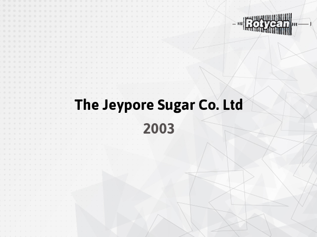 The Jeypore Sugar Co. Ltd